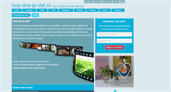 Desktop Screenshot of hoe-doe-je-dat.nl